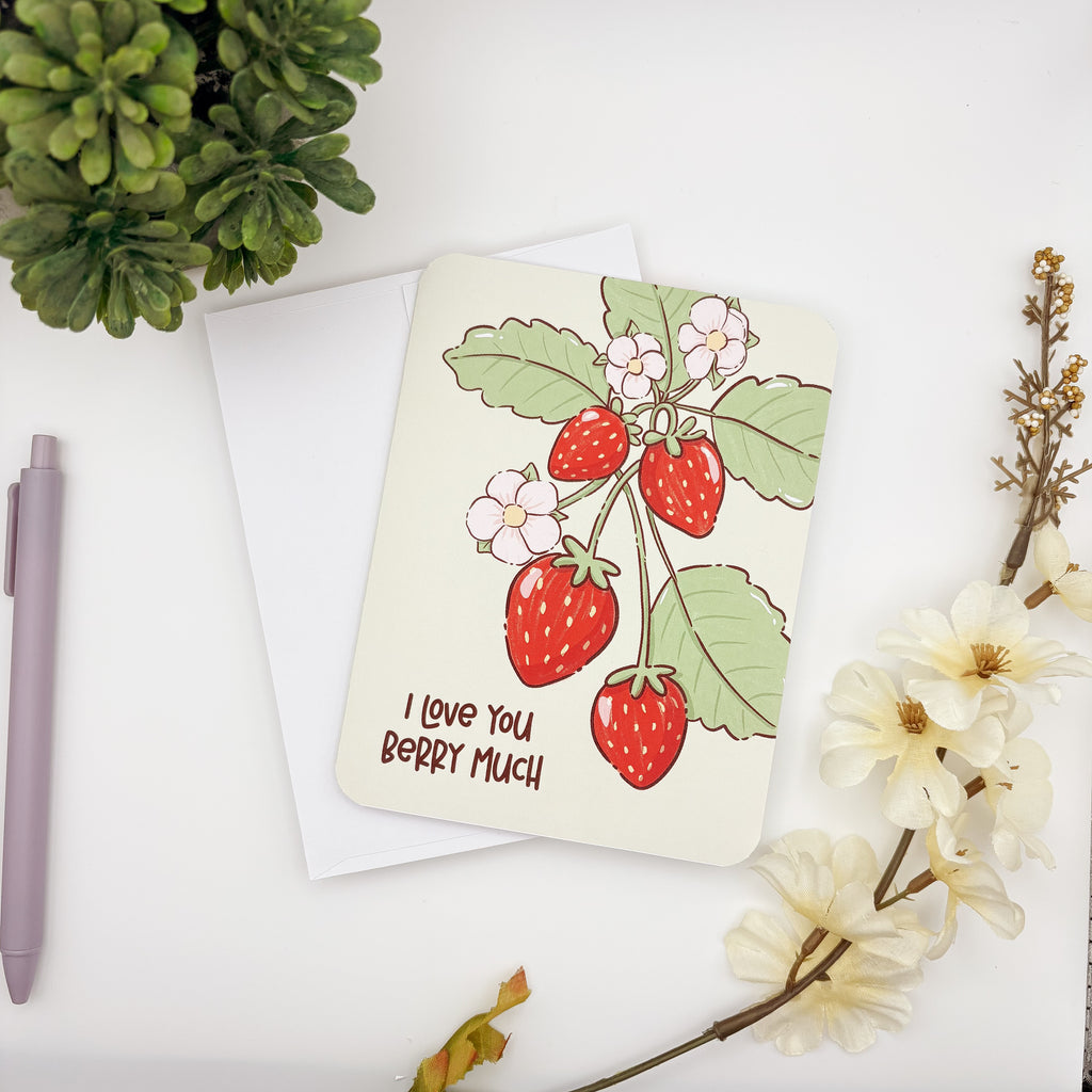 Greeting Card - I Love you berry much