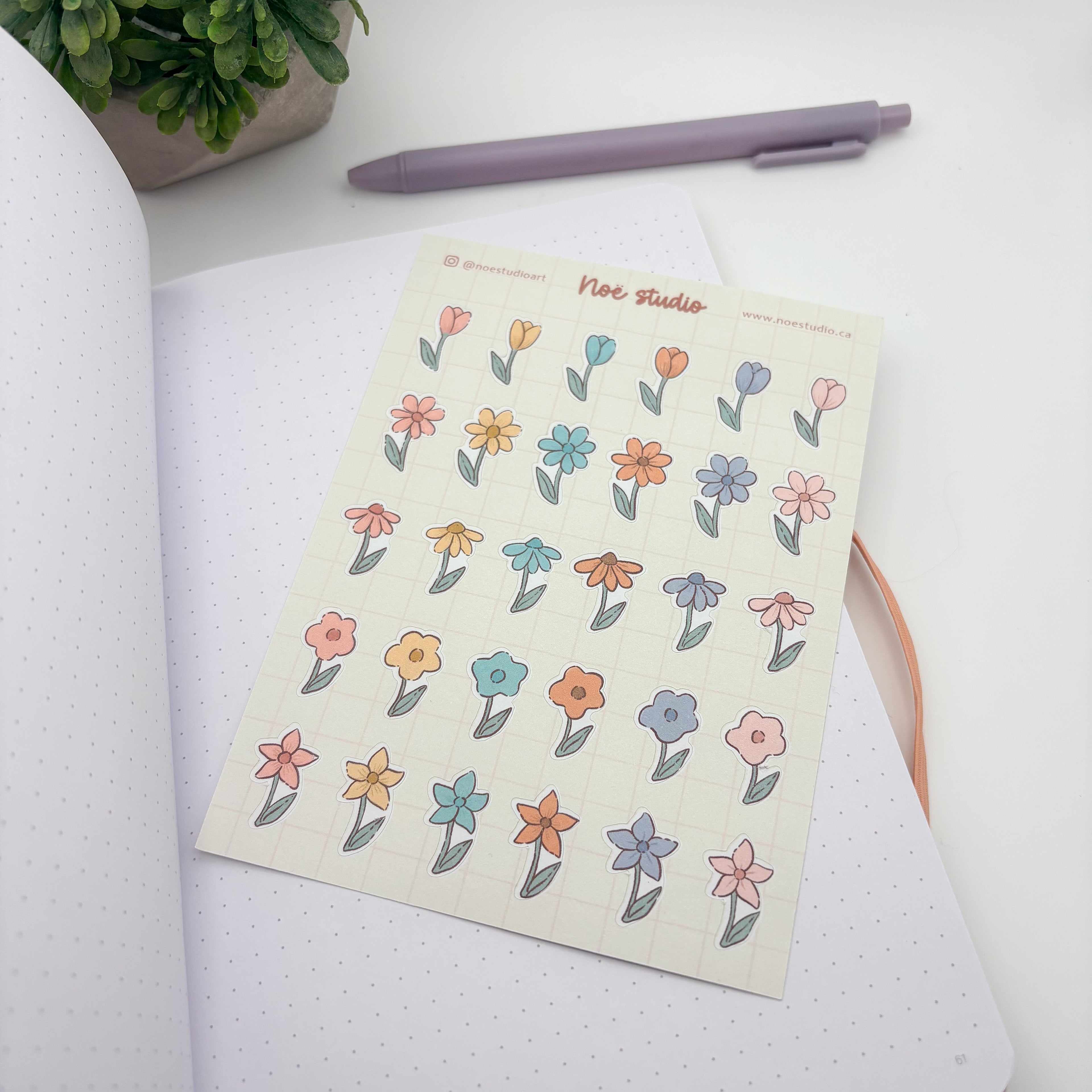 Sticker Sheet - Mini Flowers