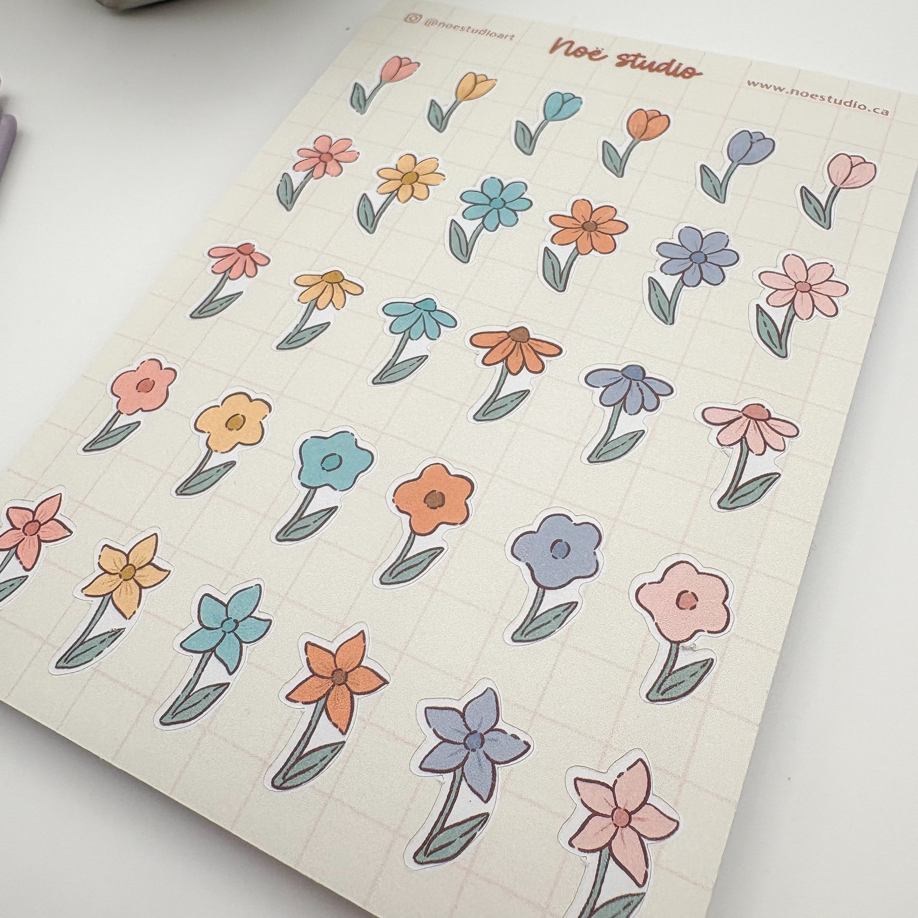 Sticker Sheet - Mini Flowers