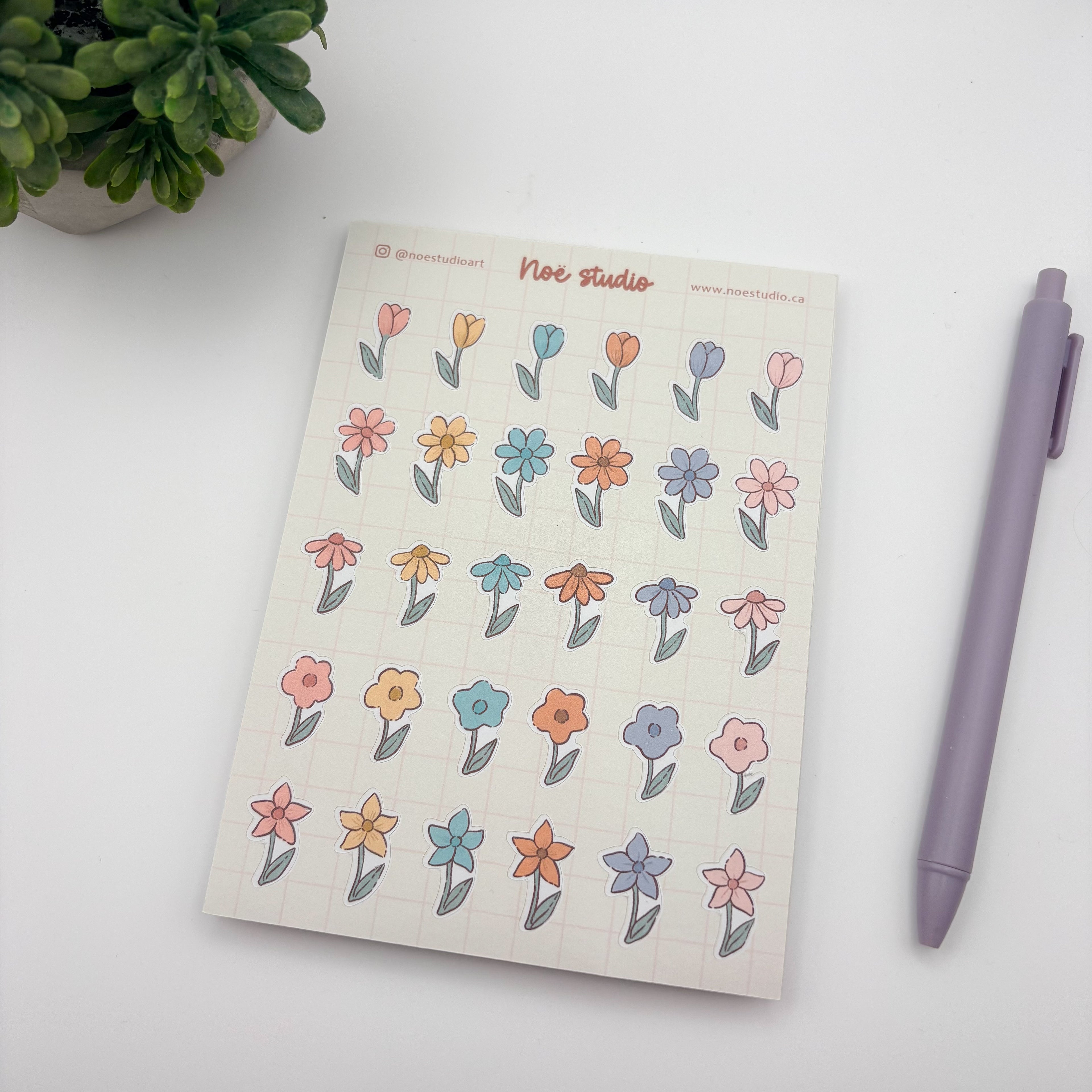 Sticker Sheet - Mini Flowers