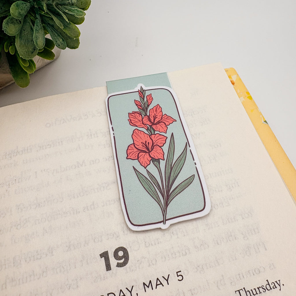 Gladiolus Magnetic Bookmark