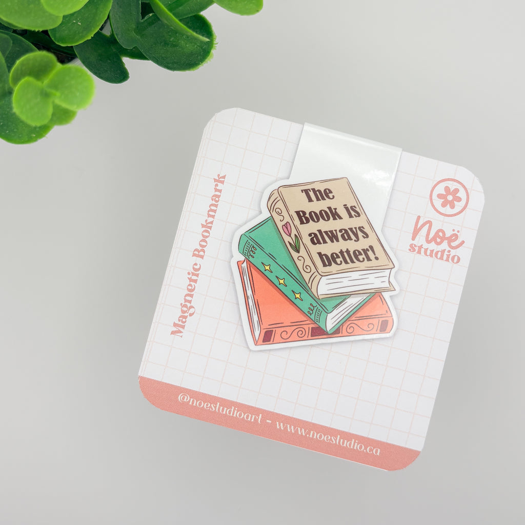 The Book is Better Magnetic Bookmark