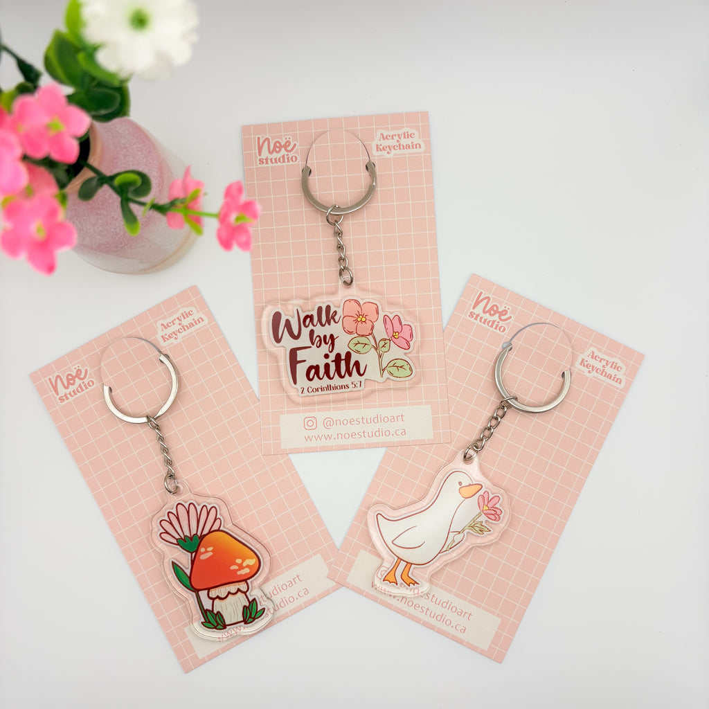 Cute Acrylic Keychain