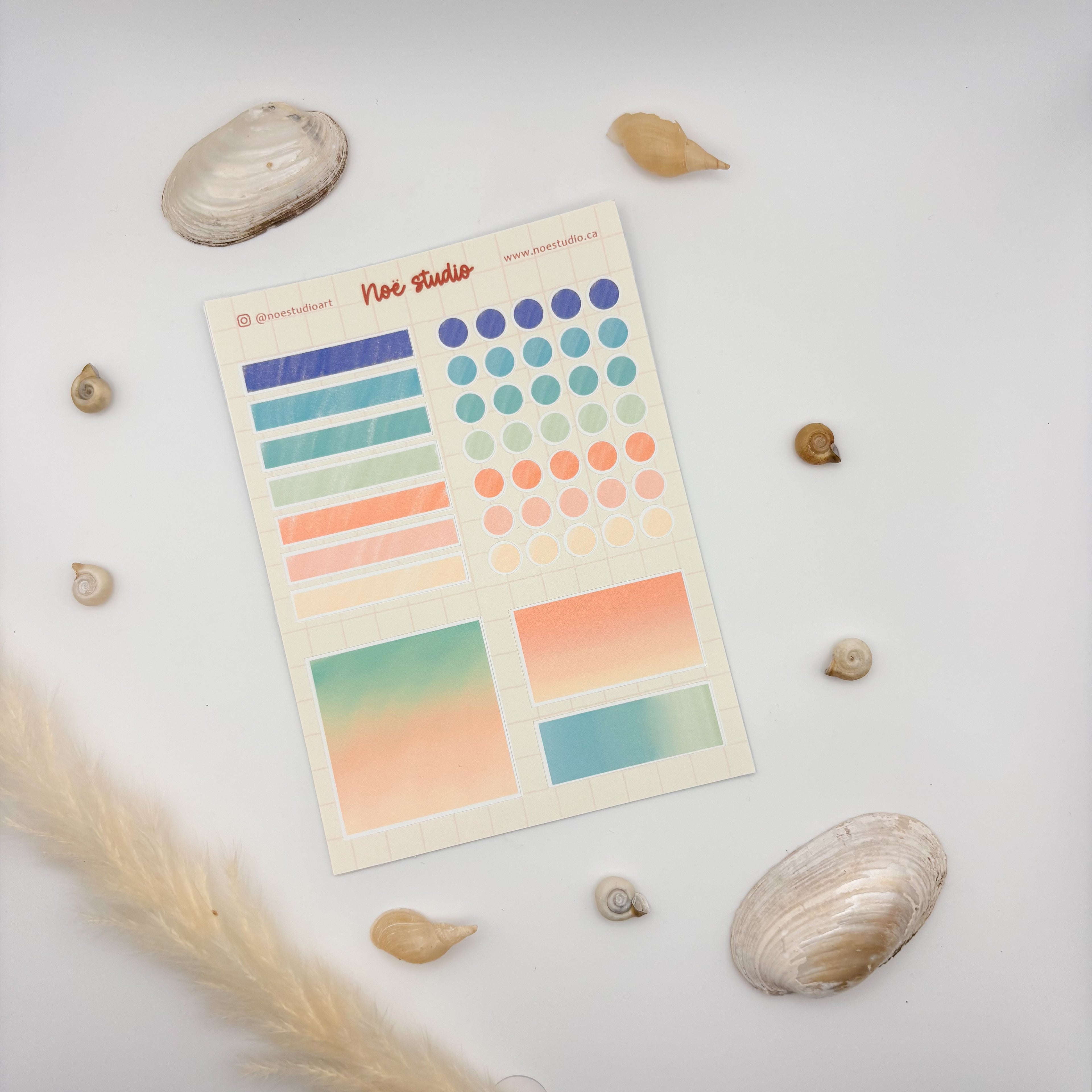 Beach Pallete Sticker Sheet