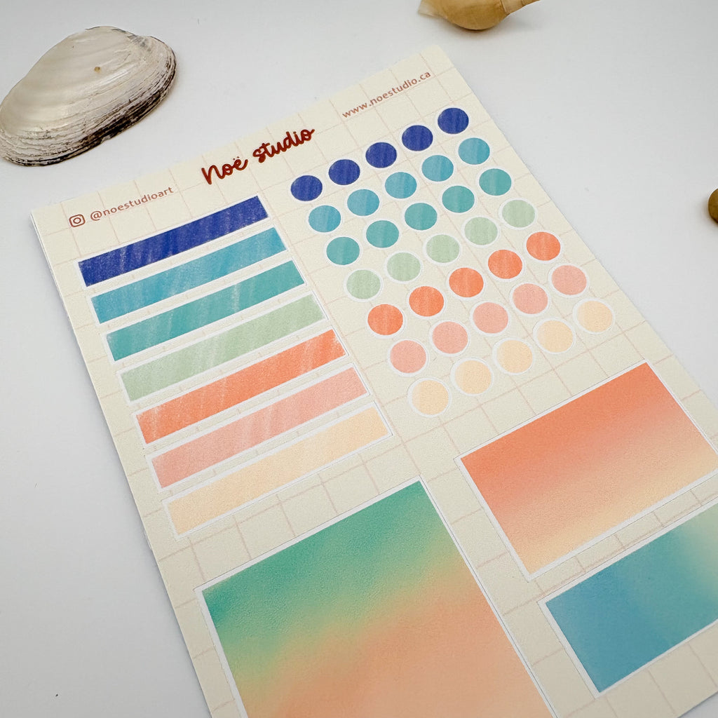 Beach Pallete Sticker Sheet