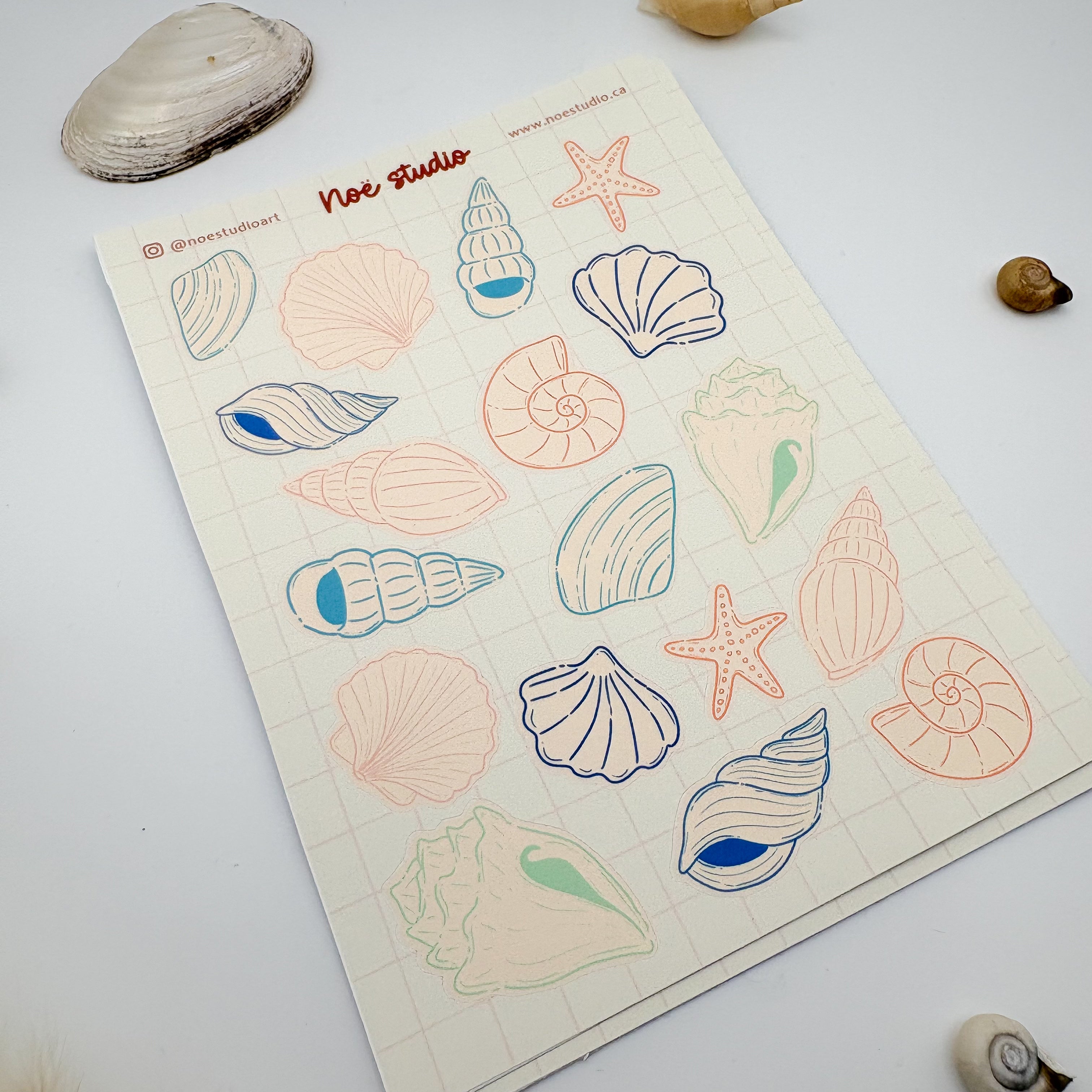 Beach Treasures Sticker Sheet