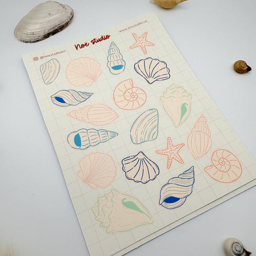Beach Treasures Sticker Sheet
