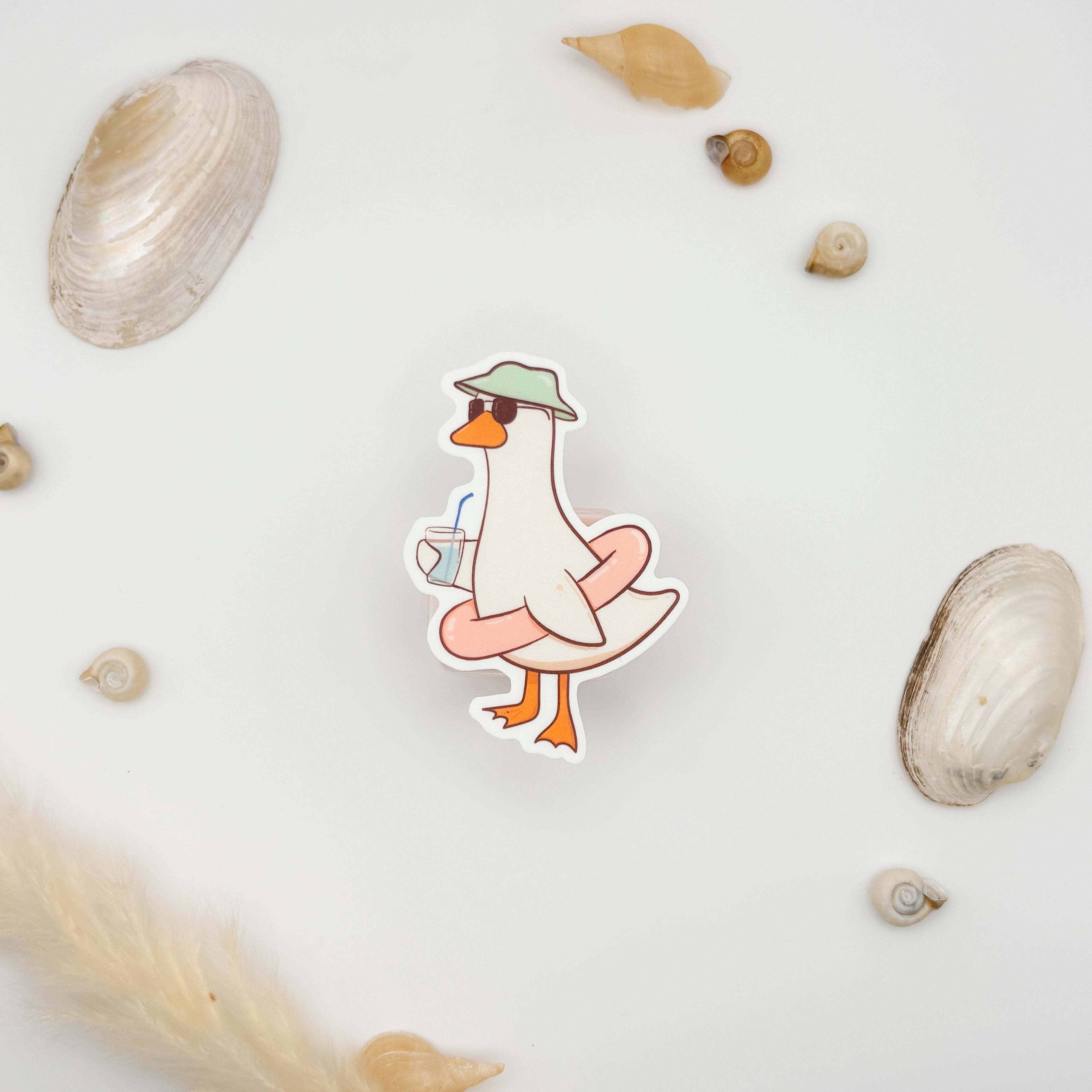 Beach Goose Sticker