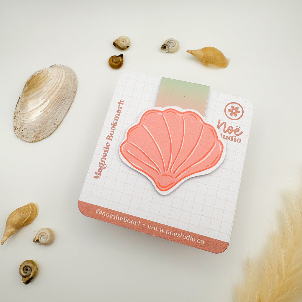 Seashell Magnetic Bookmark