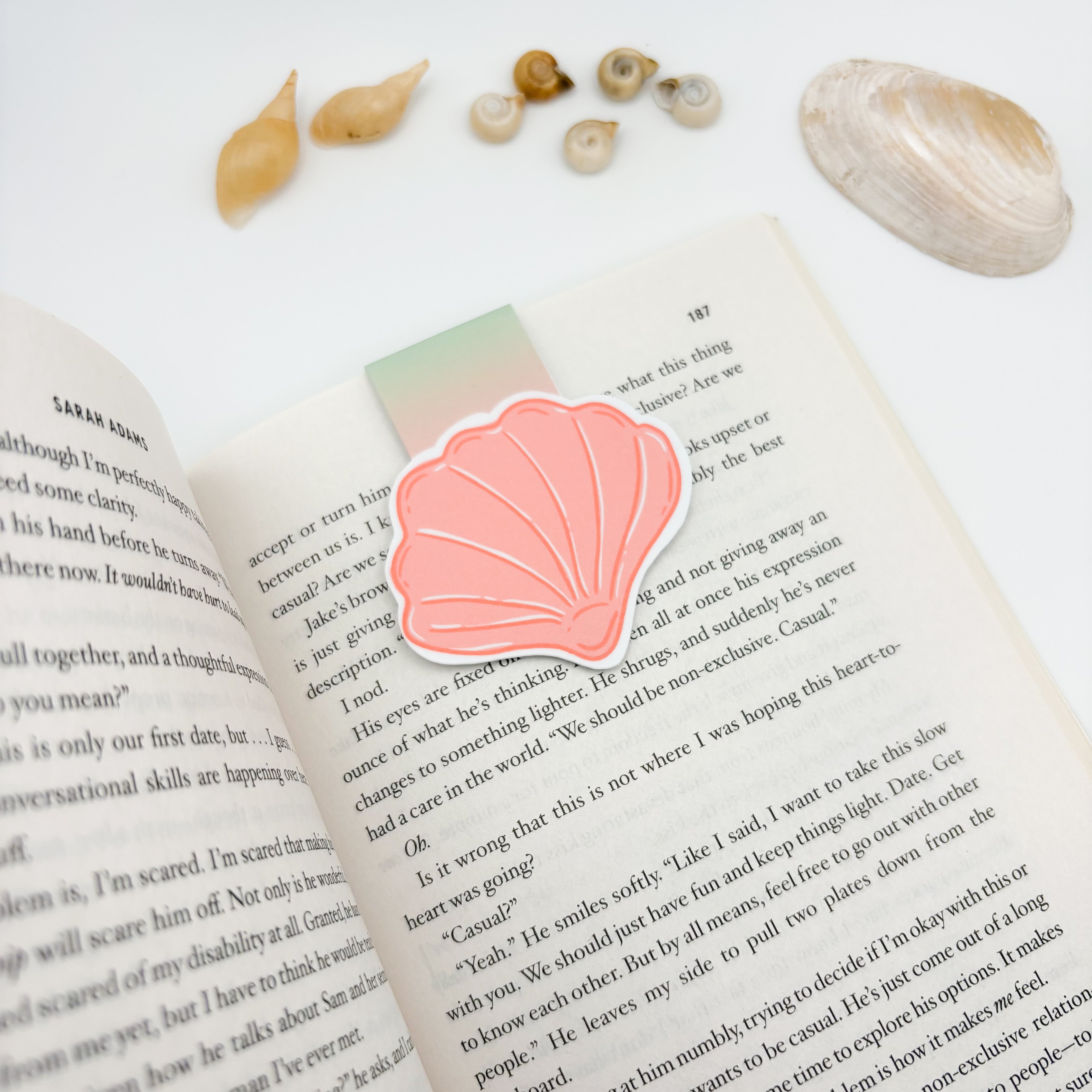 Seashell Magnetic Bookmark