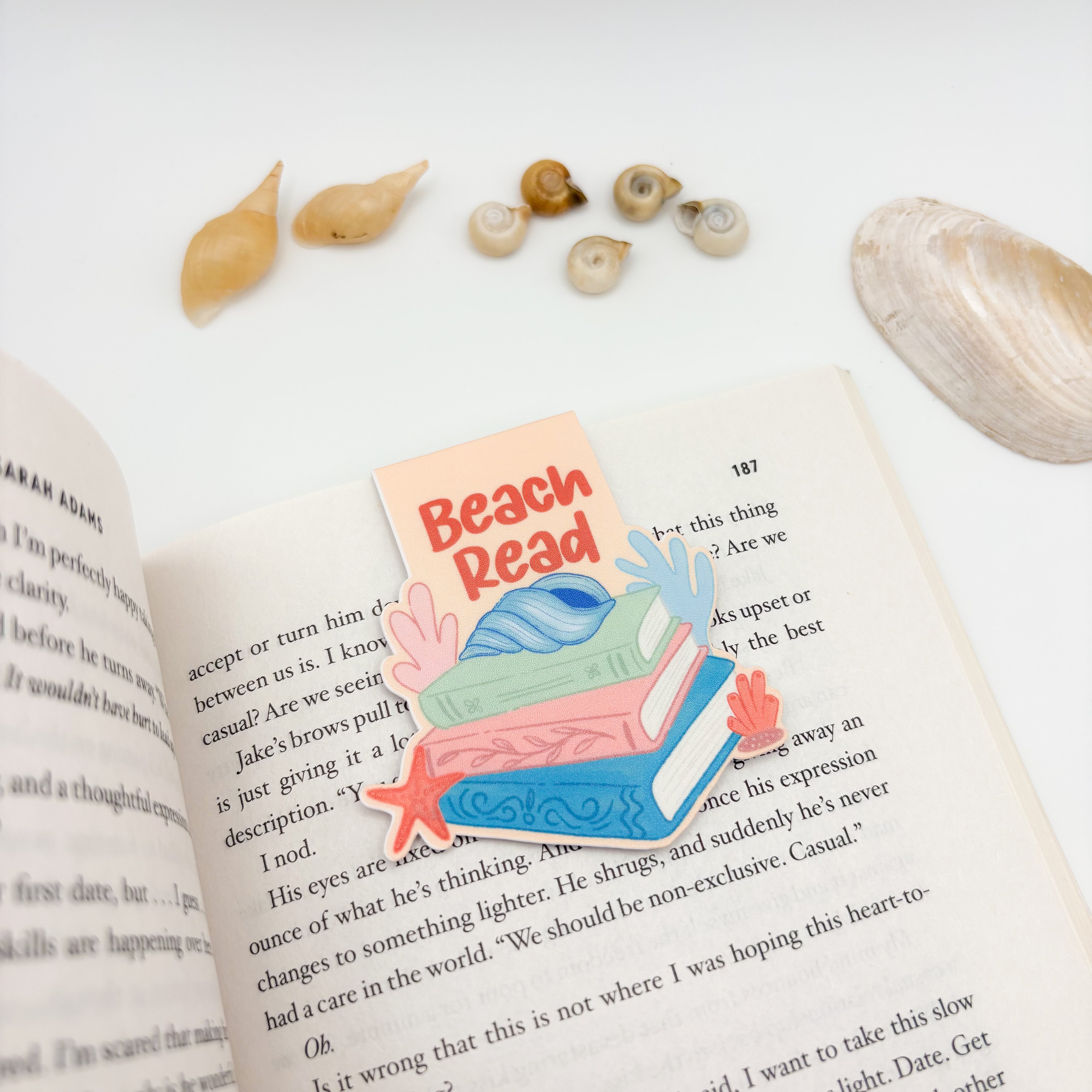 Beach Read Magnetic Bookmark