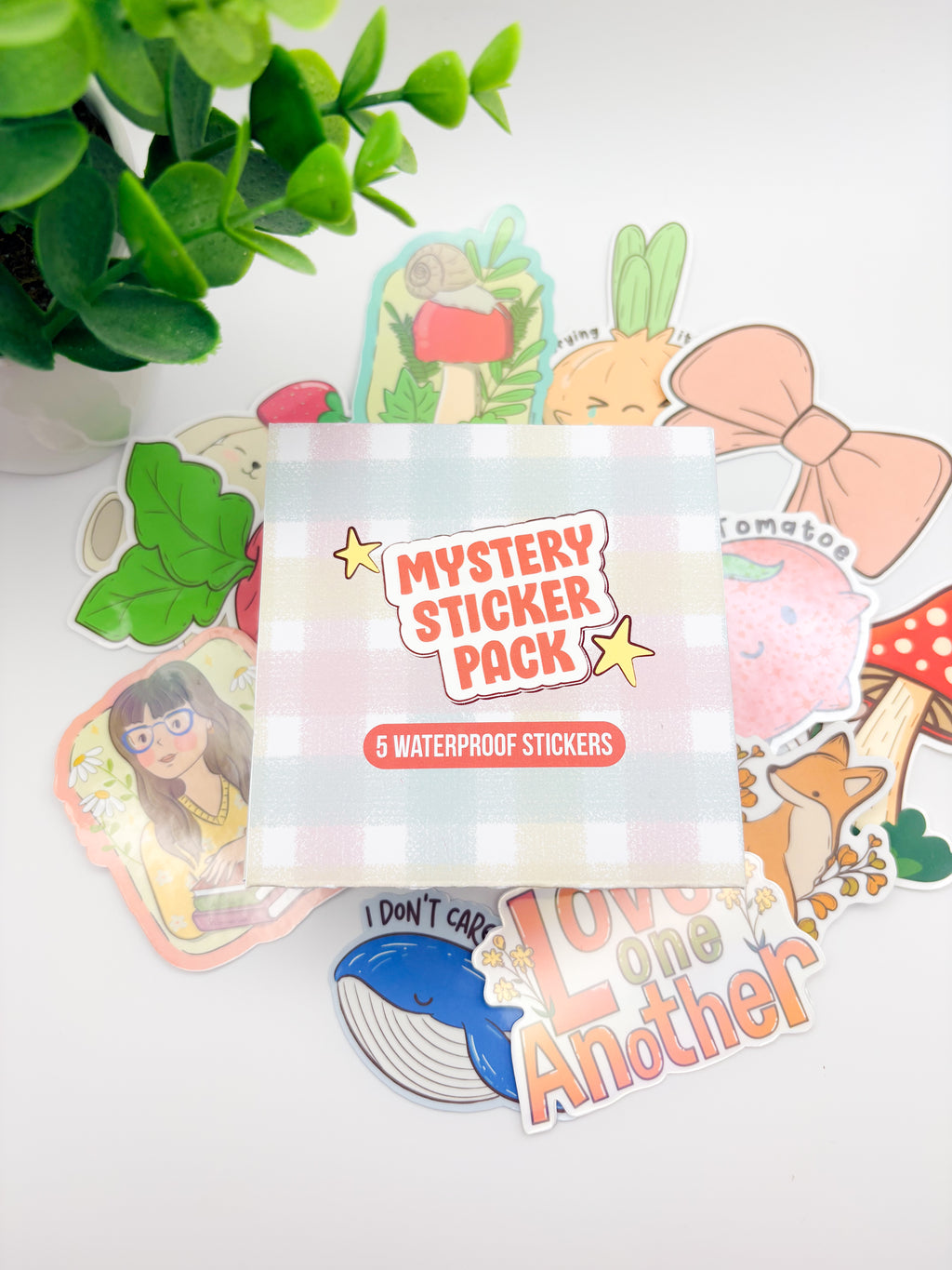 Mystery Sticker Pack — 5 Waterproof Stickers