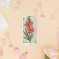 Flower Sticker - Birth Month August