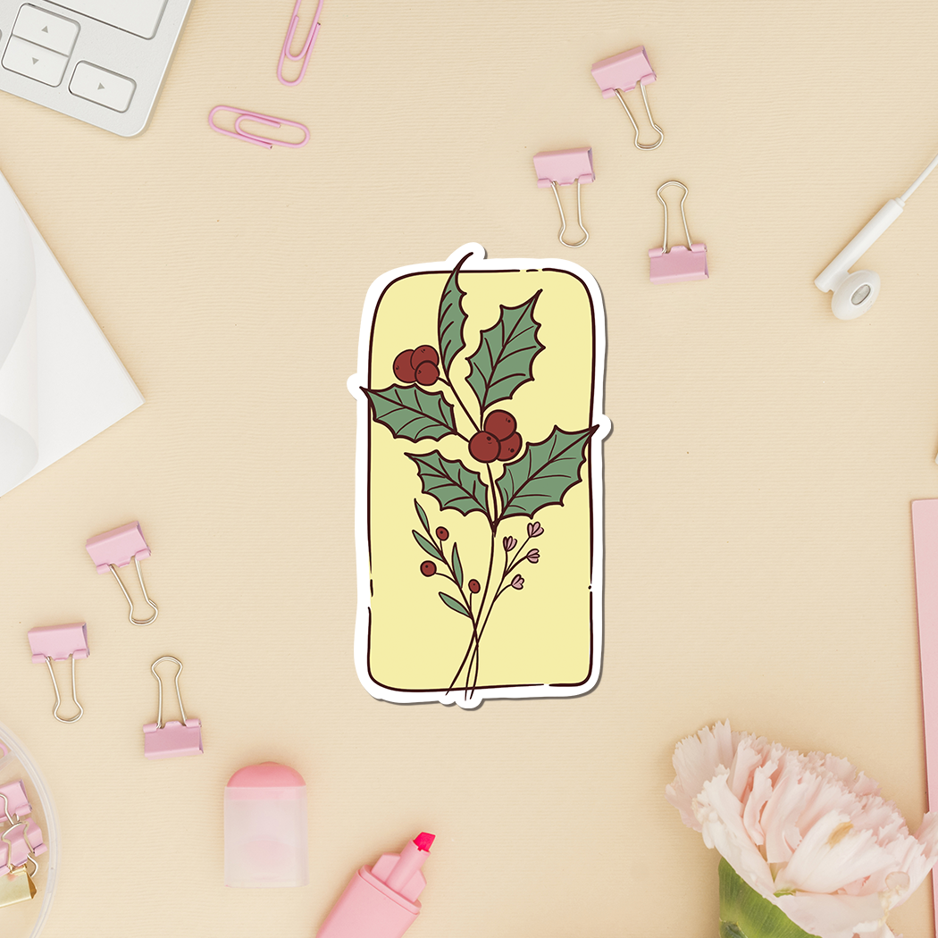 Flower Sticker - Birth Month December
