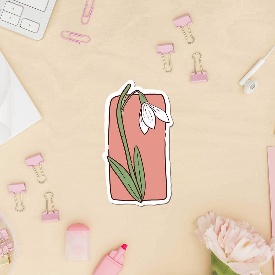 Flower Sticker - Birth Month January