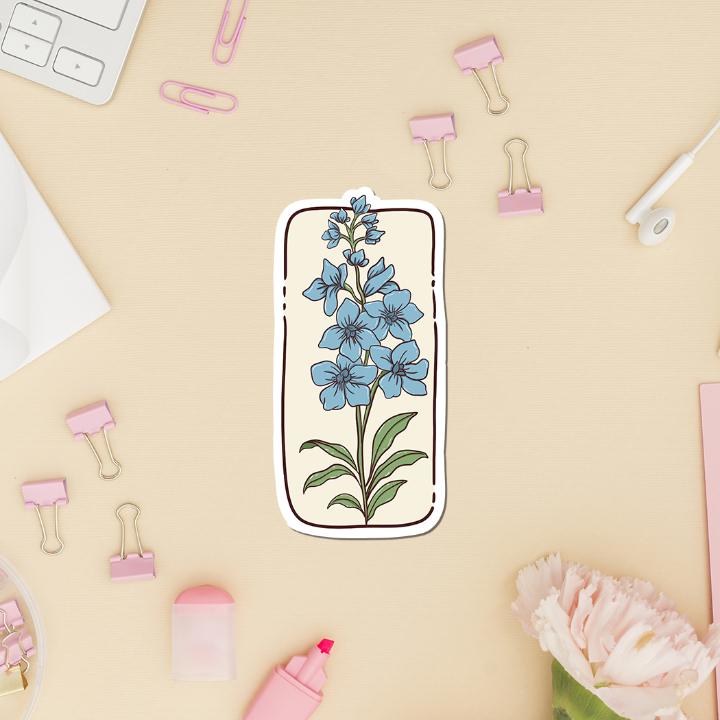 Flower Sticker - Birth Month July