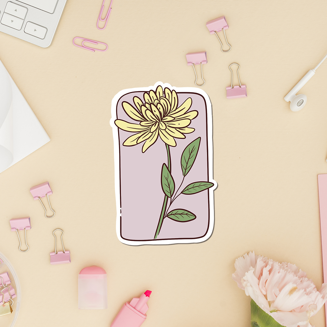 Flower Sticker - Birth Month November